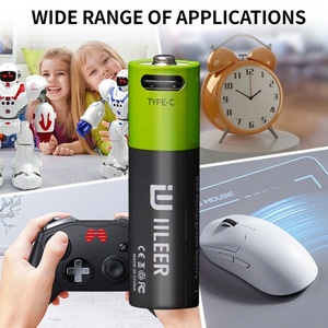 IILEER美国仓库有货 AA 可充电锂电池 1.5V 2000mAh 1700mAh 1400mAh 1200 次循环 高倍率放电电池 - Product Image 4