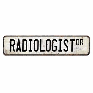 Radiologist Street Vintage Retro Occupations Road Sign, Gift Metal Tin Sign for Bar Cafe Restaurant Shop Wall Decor,6x24 Inch - Product Image 2