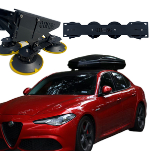 QIMING Boîte de toit noire à ventouses avec supports <span class=keywords><strong>avant</strong></span>/arrière à quatre ventouses (corps de pompe en alliage d'aluminium, capacité 70 kg) - Product Image 6