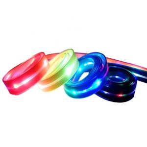 Sangle en nylon PVC lumineuse et résistante aux morsures pour laisse de chien, avec revêtement LED imperméable et couleur personnalisable - Product Image 3