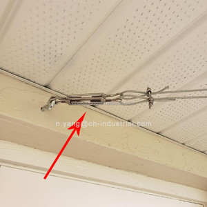 Tensor de Cable de Acero de Alta Resistencia, Tensor de Giro de C a C, Herrajes para Toldos, Tensor de Gancho a Gancho de Acero Inoxidable M4 - Product Image 5