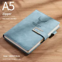 Carnet de notes professionnel A5 de haute qualité, personnalisable avec logo, couverture en cuir épaissi, journal simple pour étudiant, coffret cadeau