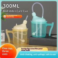 Tasse de soins alimentaires pour patients alités, anti-étouffement, anti-fuite, à aspiration, 300 ml, pour personnes âgées et femmes enceintes, Chine continentale