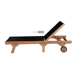เตียงอาบแดดคลานอรา ทำจากไม้สักคุณภาพสูง ปรับระดับได้ นั่งสบาย เคลื่อนย้ายสะดวก ดีไซน์หรูหรา ทันสมัย เหมาะสำหรับการพักผ่อนกลางแจ้งในโรงแรมหรือวิลล่า - Product Image 2