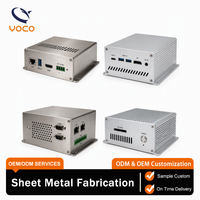 Fabrication de tôles en aluminium OEM, découpe laser, pliage CNC pour système de contrôle d'accès, châssis de PC industriel