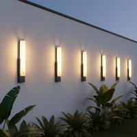 Applique murale LED extérieure en acier inoxydable, étanche, pour cour, clôture, terrasse, toit, décoration nocturne