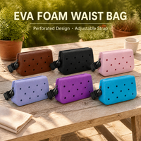 Tas Pinggang EVA Multi Warna Custom Logo DIY Desain Lubang Tali Lepas Pasang untuk Perjalanan Outdoor