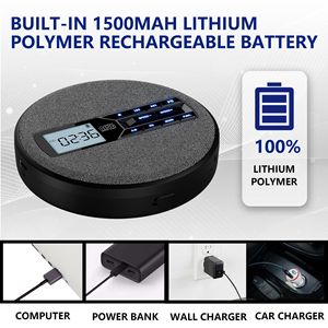 Lecteur CD Bluetooth double mode, Boombox, émetteur-récepteur audio sans fil, système audio stéréo portable avec USB AUX pour la maison - Product Image 2