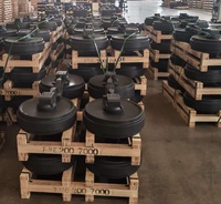 Rueda Guía de Acero Forjado para Excavadora, Conjunto de Rodillos de Cadena, Piezas de Repuesto para Tren de Rodaje, Suministro Directo de Fábrica