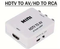 Câble HDTV vers 3RCA AV avec prise en charge PAL/NTSC pour Fire Stick/Roku/Xbox/Ordinateur portable, adaptateur de signal alimenté par USB, convertisseur vers RCA