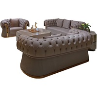 Ensemble de canapés en cuir italien, design haut de gamme, minimaliste moderne, luxe léger, style Hong Kong, meubles de salon