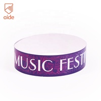 Bracelets en papier promotionnels en gros pour concerts, événements, entrées, à usage unique, avec logo personnalisé