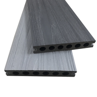 Plancher composite en bois WPC de haute qualité, moderne, antidérapant, à co-extrusion creuse, pour terrasse extérieure, jardin, balcon 138H23L