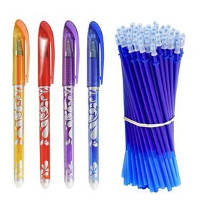Stylo bille effaçable pour étudiant, encre multicolore 0,5 mm, rechargeable, ensemble de papeterie scolaire et de bureau avec corps en plastique personnalisable - Product Image 4