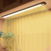 Lampe LED sans fil avec détecteur de mouvement, Rechargeable par USB, pour armoire de cuisine, garde-robe, escalier, rétro-éclairage