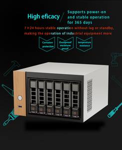 Mini-serveur NAS 6 baies Intel N5105 N100 N150 N305 N355 <span class=keywords><strong>Celeron</strong></span> <span class=keywords><strong>N6005</strong></span> DDR4 64 Go 42.5G LAN NVMe SATA RAID pour hôte industriel DP - Product Image 2