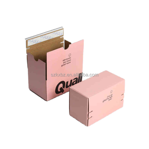 Caja de correo de papel corrugado de tamaño personalizado Caja de papel Kraft blanca impresa <span class=keywords><strong>SHEIN</strong></span> Tiktok Startup Packaging Tear-off Zipper Carton - Product Image 5