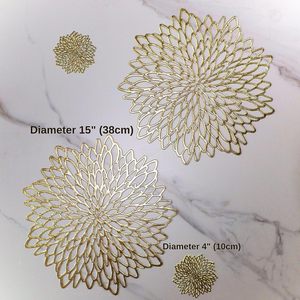 <span class=keywords><strong>Dessous</strong></span> <span class=keywords><strong>de</strong></span> <span class=keywords><strong>plat</strong></span> <span class=keywords><strong>de</strong></span> table jute rond pvc or napperons <span class=keywords><strong>vinyle</strong></span> napperons table à manger antidérapant essuyable plaque tapis <span class=keywords><strong>de</strong></span> Table pour mariage - Product Image 3