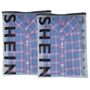 Custom trasparente in plastica Bikini borse da bagno abbigliamento con cerniera per abbigliamento borsa da imballaggio per vestiti con logo