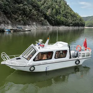 Chinese Export 6.5M/21.3Ft yacht High Speedboat Aluminum Assault Boat Without Outboard Engine For Sale