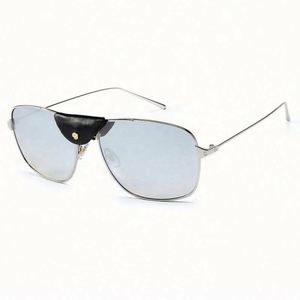 Gafas de Sol de Moda Vintage para Hombre con Logotipo Personalizado, Protección UV400, Montura Metálica, Tamaño Grande - Product Image 6