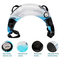 Sac lesté en PVC pour l'eau, sac de puissance en U rempli d'eau, alternative au sac de sable, équipement de fitness à poids réglable pour l'entraînement du tronc