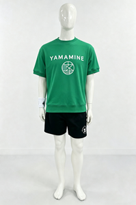 Camisetas <span class=keywords><strong>de</strong></span> Hombre Transpirables <span class=keywords><strong>de</strong></span> Lujo con Estampado Verde, 100% Algodón, Cuello Redondo, Manga Corta, Estampado Frontal, Corte Recortado, <span class=keywords><strong>Servicio</strong></span> OEM - Product Image 4