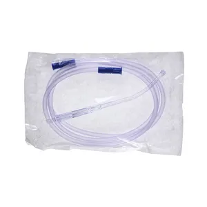 Medical yankauer suction set connection tube canule for single use