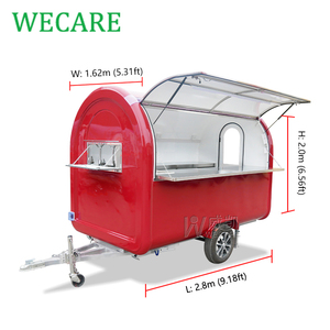 WECARE-Carrito de perritos calientes de café personalizado, móvil, cocina al aire libre, café, pollo frito, Sushi, Pizza, camión de comida, remolque con VIN - Product Image 2