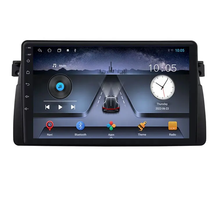 Đài Phát Thanh Ô Tô Android 10.0 Màn Hình Điện Dung 9Inch E46 Âm Thanh Xe Hơi Định Vị Gps Cho Xe Hơi Bmw E46