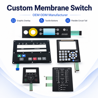 Clavier à membrane personnalisé de haute qualité OEM ODM, superposition graphique tactile, étanche, dôme métallique, queue flexible pour panneau de commande