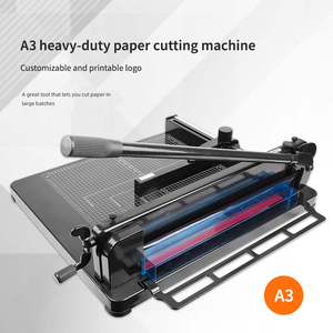 Coupe-papier manuel en métal robuste ZEQUAN Black Portable 858A3, idéal pour les écoles, les bureaux et les foyers - Product Image 3