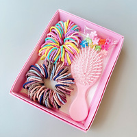 Nouvel Arrivage en Gros : Coffret Cadeau d'Accessoires pour Cheveux pour Bébé Fille – Ensemble de Cordes à Cheveux Multicolores, Mignons Élastiques, Pinces et Peignes