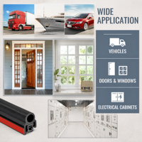 Bande d'étanchéité flexible en caoutchouc EPDM en gros, joint résistant aux intempéries pour joint de cadre de fenêtre et de porte, entretien de bâtiment