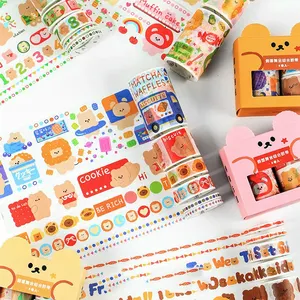 Compre china kawaii washi fita, feito sob encomenda papel impresso fita de lavagem de bicho de estimação atacado