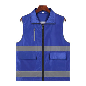 سترة أمان عاكسة عالية الجودة للعمل في الهواء الطلق، سترة أمان عالية الوضوح مع شعار - Product Image 3