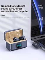 Microfono Lavalier Wireless Q8 Cardioide Tipo C Lightning Mini Microfono da Colletto per Cellulare Leggero con Custodia di Ricarica