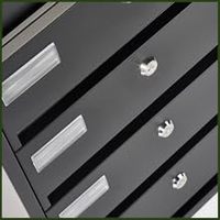 Boîtes aux lettres murales en acier pour appartements extérieurs, boîte de livraison d'enveloppes pour jardin domestique, boîte aux lettres à 4 compartiments