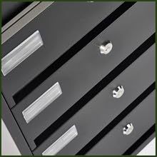 Thép Ngoài Trời Căn Hộ Thép Hộp Thư Nhà Vườn Treo Tường Kho Đen 4 Hai Lớp Hộp Thư - Product Image 2