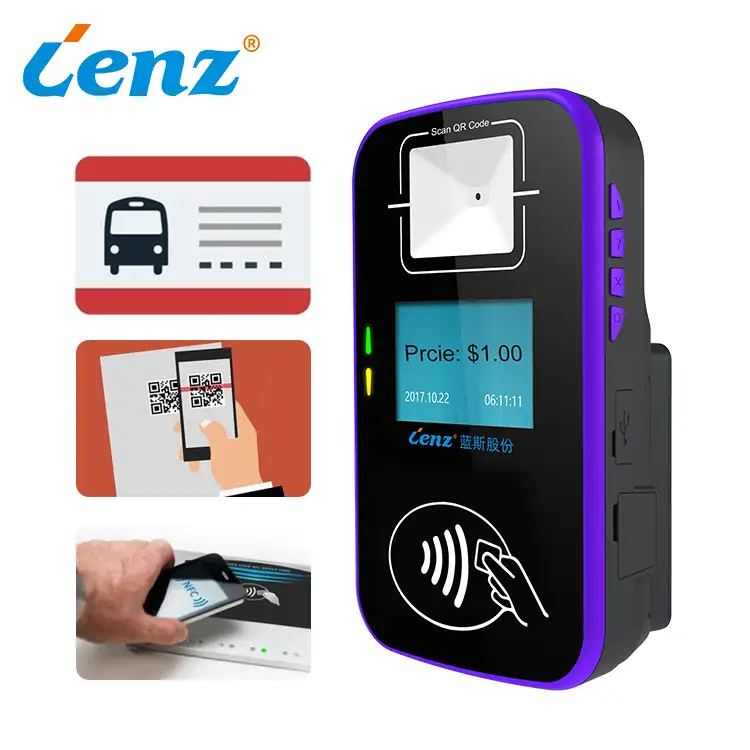 Dispositivo de pagamento de ônibus 3g 4g com gps, 4g, wifi, nfc, código qr, válvula de cartão, sistema operacional linux