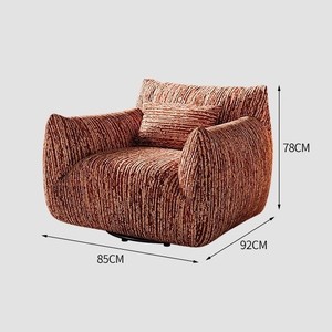 Fauteuil lounge carré nordique contemporain avec rotation à 360° °   Fauteuil pivotant design pour <span class=keywords><strong>une</strong></span> <span class=keywords><strong>personne</strong></span> - Product Image 2