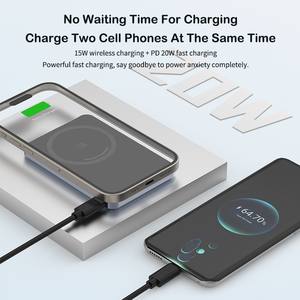 Chargeur Magnétique Portable 10000mAh, Batterie Externe Sans Fil Compatible avec les Smartphones, Batterie Externe Personnalisable avec Logo 2026 - Product Image 4
