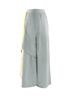 Pantalon large à jambe unique pour femme adulte, faux deux pièces, pantalon de danse classique, culottes