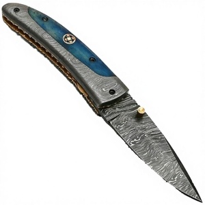 Custom Damascus Steel Fixed Blade <b>Utility</b> <b>Knife</b> Bone Handle Personalized Name Logo Multi-Functional Hunting Camping Gift - Product Image 3