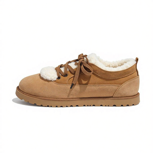 Chaussures plates chaudes d'hiver personnalisées Xinzirain pour femmes, en daim, à semelle épaisse, style vintage, <span class=keywords><strong>avec</strong></span> doublure en fourrure - Product Image 1
