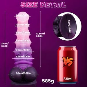 OEM Fabrikpreis Flüssigsilikon Weicher Saugnapf-Dildo Großes Tier-Pferd Realistischer Riesiger Analplug Wasserdicht für Frauen und Männer - Product Image 5