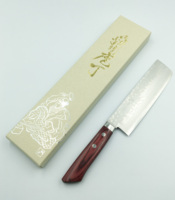 Coffret cadeau Couteau de cuisine en acier inoxydable Damas VG-10 Lame KUNSEI ECHIZEN Modèle P22-10 Fabriqué au Japon