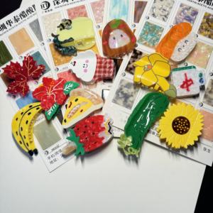 Заколки для волос из ацетата Liwu ODM/OEM: профессиональная кастомизация любой формы, узора и цвета (от 2 до 15 см) для женских аксессуаров для волос - Product Image 1