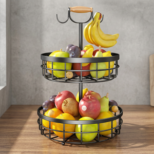 Cesta de Frutas Moderna y Ecológica de Alambre de Hierro, Duradera, para Cocina y Mesa de Comedor, Organizador de Almacenamiento Abierto - Product Image 3