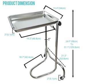 Stainless Steel Two-layer Three-layer Assembly <b>Tool</b> <b>Cart</b> Hospital Hotel Beauty Service <b>Cart</b> Material Size Support Customization - Product Image 3